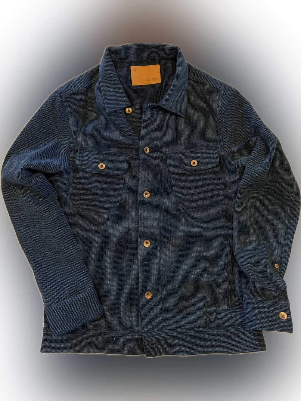 Taylor Stitch Indigo Waffle Long Haul Truckrr Jacket